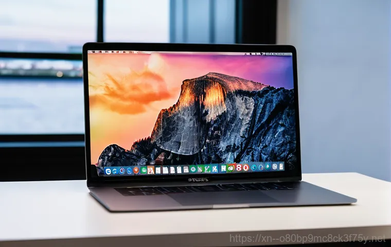 의주로 맥윈도우 부트캠프_bootcamp 재설치 포맷  초기화 - A close-up shot of hands carefully connecting a sleek, silver external SSD to a MacBook. On the MacB...