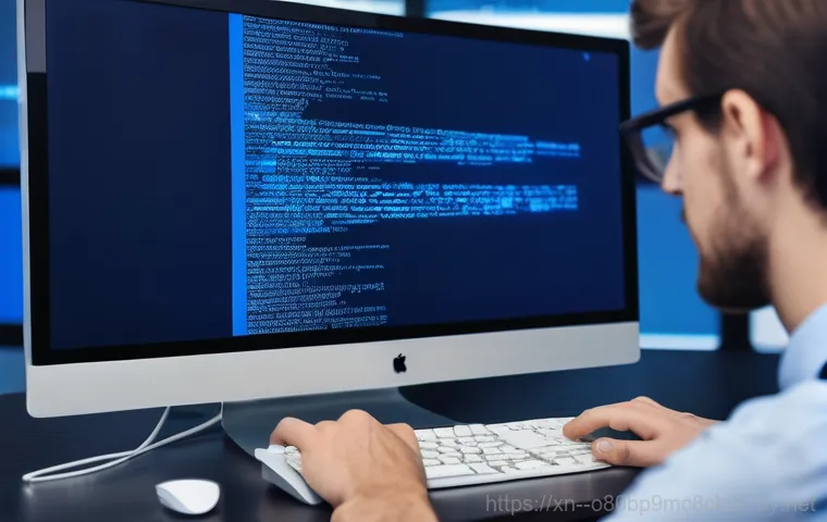 주암동 STATUS_KERNEL_LOG_FAILURE - A person (wearing a clean, neutral-colored t-shirt and safety glasses) is meticulously examining the...