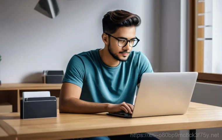 불현동 자동복구 - **Image Prompt 1: Frustrated User Facing a Computer Boot Error**
    An adult woman, dressed in smar...