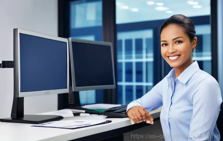 삼숭동 파일서버출장방문수리점 - **Prompt:** A chaotic office environment with multiple stressed office workers in business attire, l...