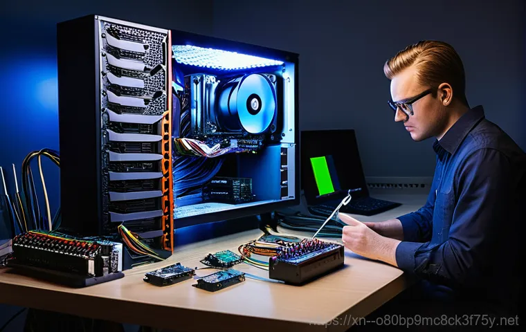 고양시 STATUS_KERNEL_BOOT_DRIVE_ERROR - A young adult, dressed in casual evening wear, sits slumped in a chair in a dimly lit home office, t...