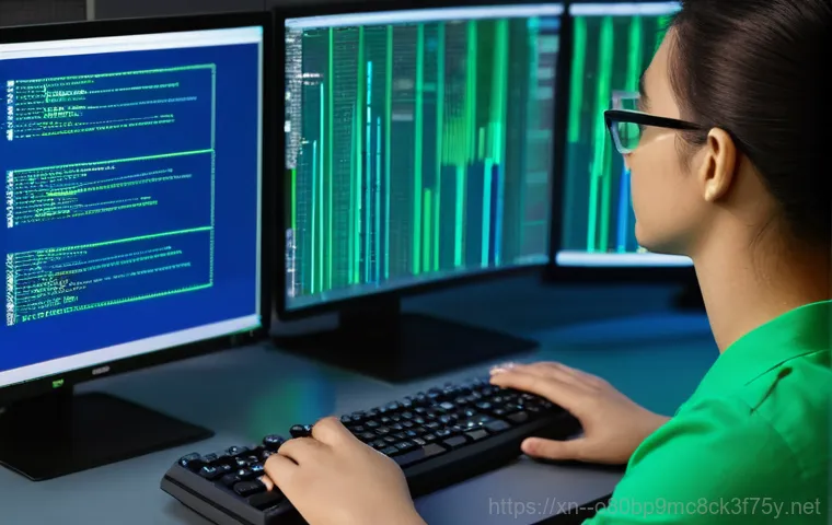 청산면 centos재설치 포맷  초기화 - **Image Prompt: Critical Data Backup Before Formatting**
    A medium close-up shot of a focused ind...