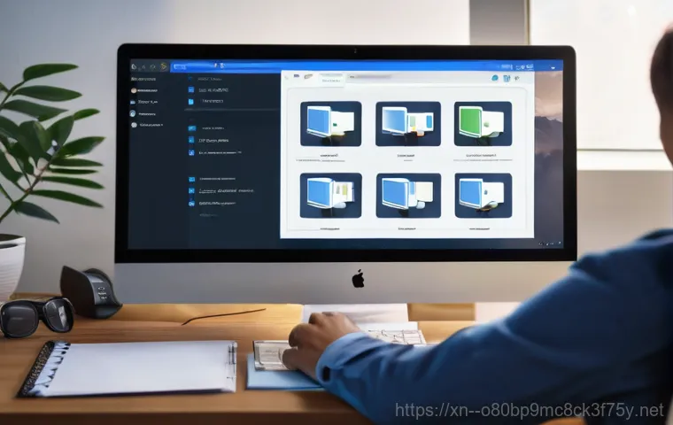 분당구 a disk read error occurred - **Prompt:** A person with a focused expression is carefully examining the inside of an opened deskto...
