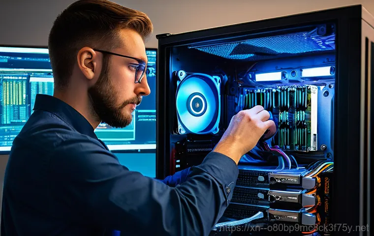 보정동 THREAD_STUCK_IN_DEVICE_DRIVER - A determined-looking individual, wearing a practical sweater, is intently focused on their computer ...