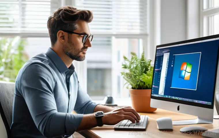 성포동 STATUS_KERNEL_HEAP_CORRUPTION - An abstract, futuristic digital art piece depicting the core "kernel" of a computer system as a glow...