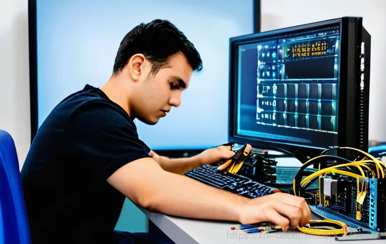 성내동 CRITICAL_PROCESS_DIED - **Image Prompt 1: "CRITICAL PROCESS DIED" Panic**
    A realistic, cinematic shot of a young adult, ...