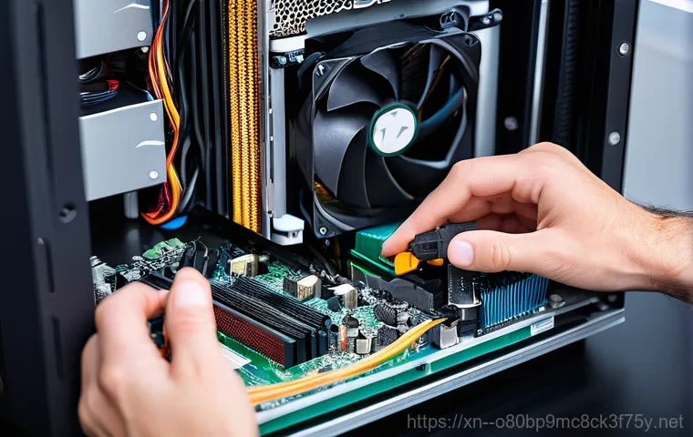 오목천동 케이블연결확인 - A close-up shot of an adult's hands, possibly in their 30s or 40s, carefully connecting a thin, flat... 오목천동 케이블연결확인 - A close-up shot of an adult's hands, possibly in their 30s or 40s, carefully connecting a thin, flat...