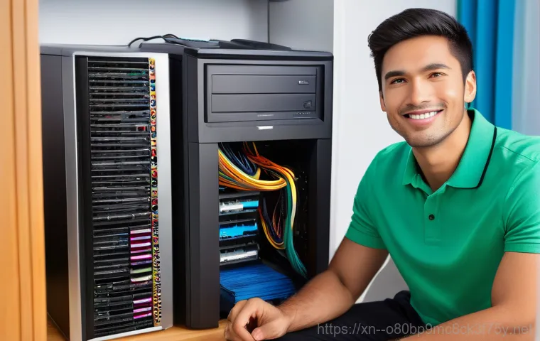 해곡동 컴퓨터 desktop 출장방문수리점 - A mid-30s professional woman, dressed in smart casual attire, sits at her home office desk, looking ...