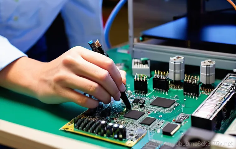 달안동 메인보드조립 및 교체수리 - A close-up shot of an adult, fully clothed person (gender neutral, mid-30s) with a visibly frustrate... 달안동 메인보드조립 및 교체수리 - A close-up shot of an adult, fully clothed person (gender neutral, mid-30s) with a visibly frustrate...