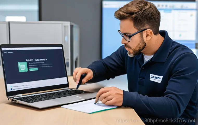 옹진군 파일서버출장방문수리점 - **Image Prompt 2: Relief and Joy from Successful Data Recovery**
    A female business owner in her ...