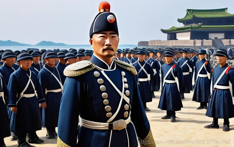 충무로 STATUS_CONNECTION_REFUSED - Admiral Yi Sun-sin (Lee Sun-sin) in a focused and contemplative setting, seated at a large wooden ta... 충무로 STATUS_CONNECTION_REFUSED - Admiral Yi Sun-sin (Lee Sun-sin) in a focused and contemplative setting, seated at a large wooden ta...