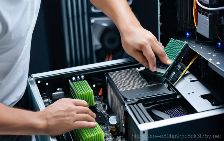 초이동 VIDEO_MEMORY_MANAGEMENT_INTERNAL - A close-up, stylized, and slightly abstract representation of a high-performance graphics card. The ... 초이동 VIDEO_MEMORY_MANAGEMENT_INTERNAL - A close-up, stylized, and slightly abstract representation of a high-performance graphics card. The ...