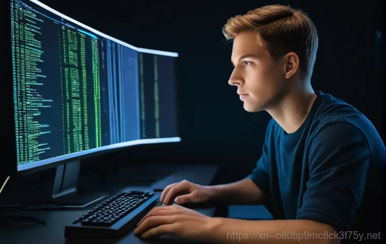 역곡동 IO_DEVICE_ERROR - A person (gender-neutral, adult) is seated at a modern desk, carefully examining the connection of a... 역곡동 IO_DEVICE_ERROR - A person (gender-neutral, adult) is seated at a modern desk, carefully examining the connection of a...