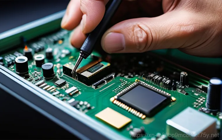 누하동 메인보드조립 및 교체수리 - A dynamic split image showing two common incidents causing motherboard damage. On the left, a hand i... 누하동 메인보드조립 및 교체수리 - A dynamic split image showing two common incidents causing motherboard damage. On the left, a hand i...