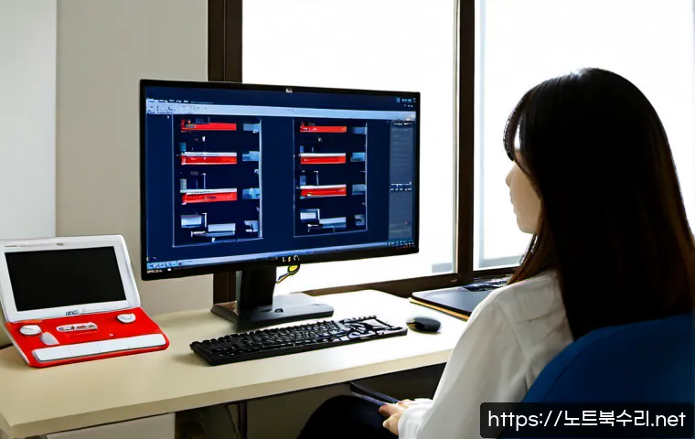 연지동 STATUS_FILE_INVALID - Photorealistic remote-support workstation in Yeonji-dong, a desktop monitor showing a clean unbrande...