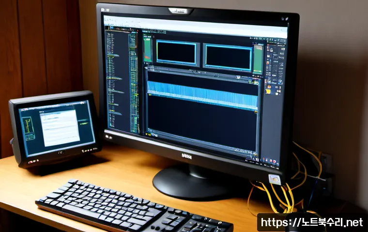 운니동 BOOTMGR is Compressed - Photorealistic remote-support workstation in a quiet Unni-dong studio office, desktop monitor showin...
