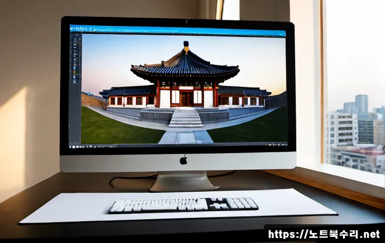 성석동 STATUS_KERNEL_APC_PENDING - Photorealistic desktop workstation in a quiet Seongseok-dong design studio, ultrawide monitor displa...
