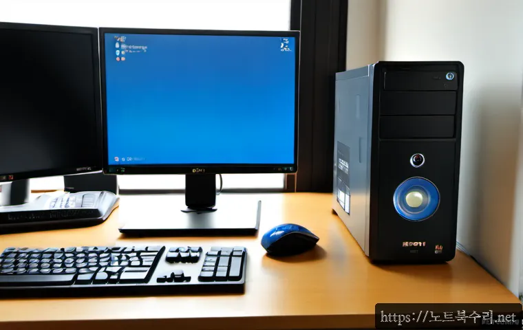 마천동 윈도우8 windows8 재설치 포맷  초기화 - Photorealistic remote IT support workstation in a compact Machyeon-dong apartment, Windows 8 era des...