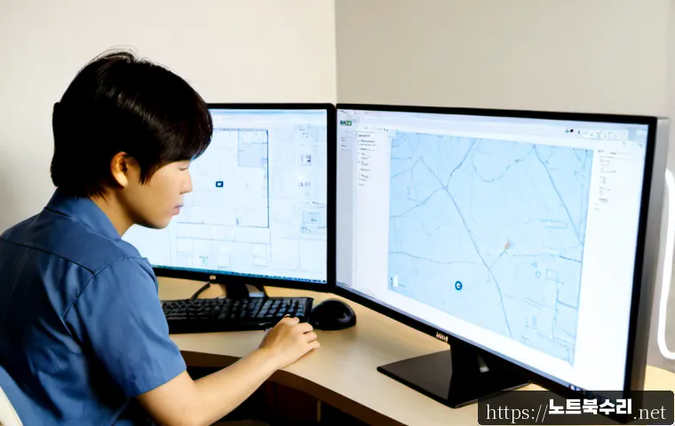 연다산동 STATUS_IMAGE_NOT_FOUND - Photorealistic remote-support workstation in a quiet Korean suburban apartment near low wooded hills...
