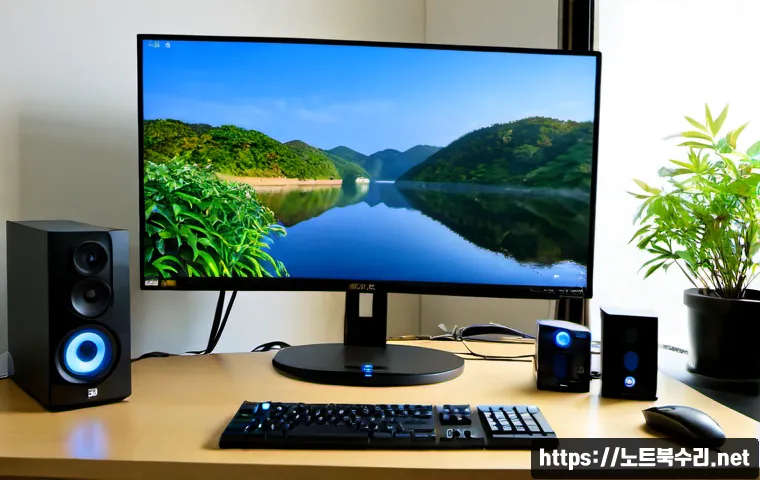 기산동 UNEXPECTED_KERNEL_MODE_TRAP - Photorealistic remote-support workstation in a quiet Korean suburban apartment, dual monitors showin...