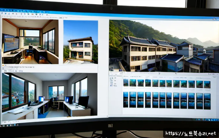 삼선동 STATUS_DEVICE_NOT_READY - Photorealistic compact design workstation in a hillside neighborhood studio, dual monitors showing a...
