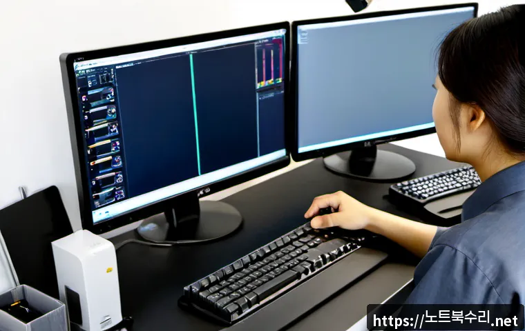 일동 STATUS_IO_ERROR - Photorealistic technical office workstation, engineer reviewing a complex unbranded CAD assembly on ...