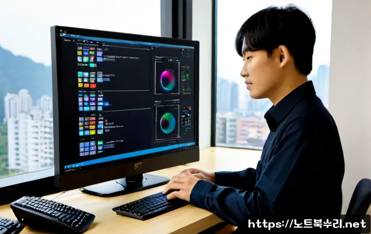감이동 STATUS_KERNEL_UNSUPPORTED_DEVICE - Photorealistic IT support workstation in a quiet Gami-dong apartment office, technician examining a ...
