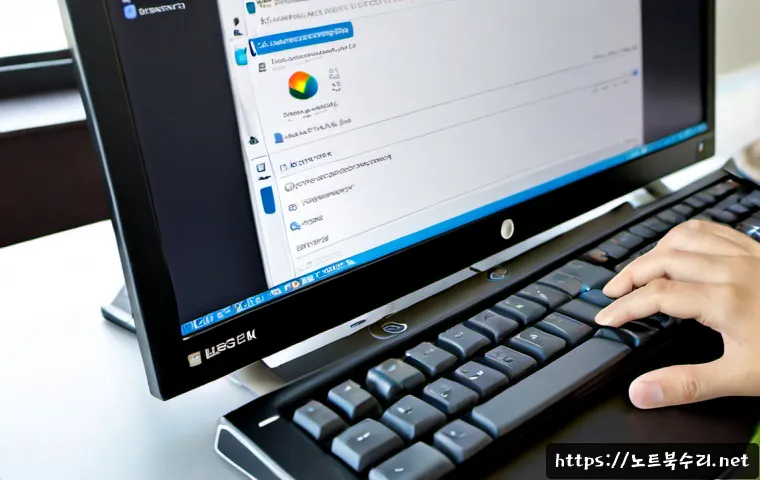 하산운동 macosX재설치 포맷  초기화 - Photorealistic remote-support workstation, sleek all-in-one desktop computer showing a clean blank s...