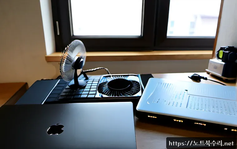 옥산동 노트북 laptop 출장방문수리점 - Photorealistic onsite laptop repair in a compact Oksan-dong apartment workspace, skilled technician ...