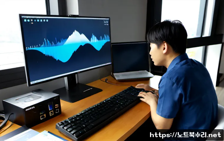 강일동 UDFS_FILE_SYSTEM - Photorealistic remote-support workstation in a modern apartment near a quiet riverside district, tec...
