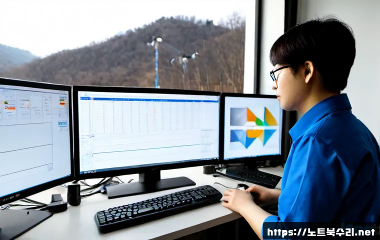 와부읍 STATUS_KERNEL_THREAD_TIMEOUT - Photorealistic remote-support workstation in a quiet riverside suburb, IT technician diagnosing a fr...