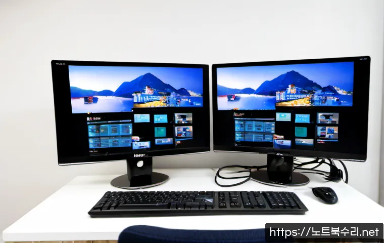 도화동 프리도스 윈도우설치 - Photorealistic remote-support workstation in a compact Dohwa-dong apartment office, technician insta...