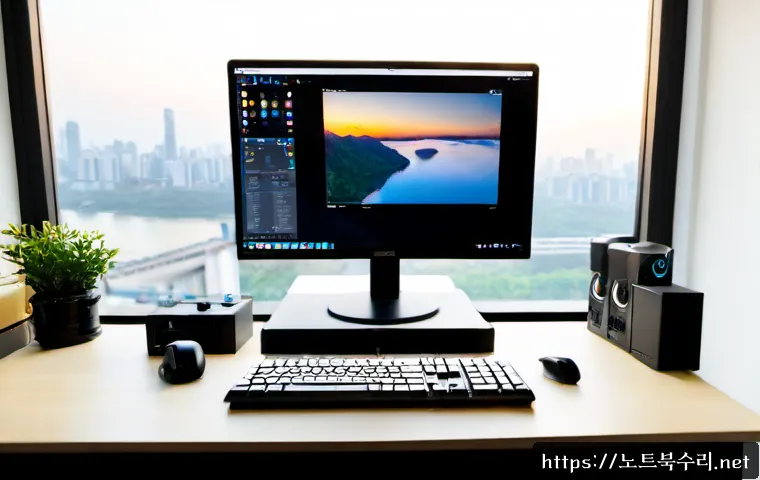 자양동 press  f4  key - Photorealistic remote-support workstation in a compact Jayang-dong apartment office, designer pressi...