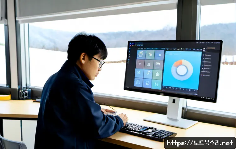 양감면 THREAD_STUCK_IN_DEVICE_DRIVER - Photorealistic industrial design workstation in a small Yanggam-myeon manufacturing office, engineer...