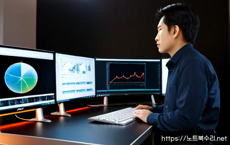 장단면 STATUS_KERNEL_LOG_FAILURE - Photorealistic engineering workstation, product designer reviewing a CAD model shown in split longit...