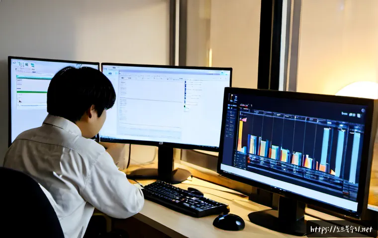 가좌동 SESSION3_INITIALIZATION_FAILED - Photorealistic remote-support workstation in a compact Gajwa-dong apartment office, desktop monitor ...