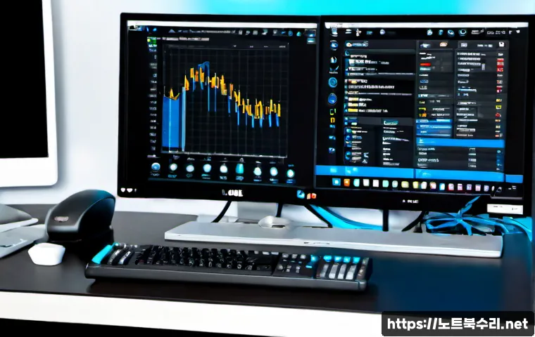 전동 STATUS_INVALID_LOCK_SEQUENCE - Photorealistic remote-support workstation, desktop computer displaying a sleek electric motor contro...