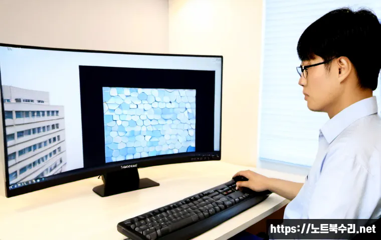 옥련동 STATUS_DISK_CORRUPTION - Photorealistic remote-support workstation in Okryeon-dong, Incheon, ultrawide monitor showing a gene...