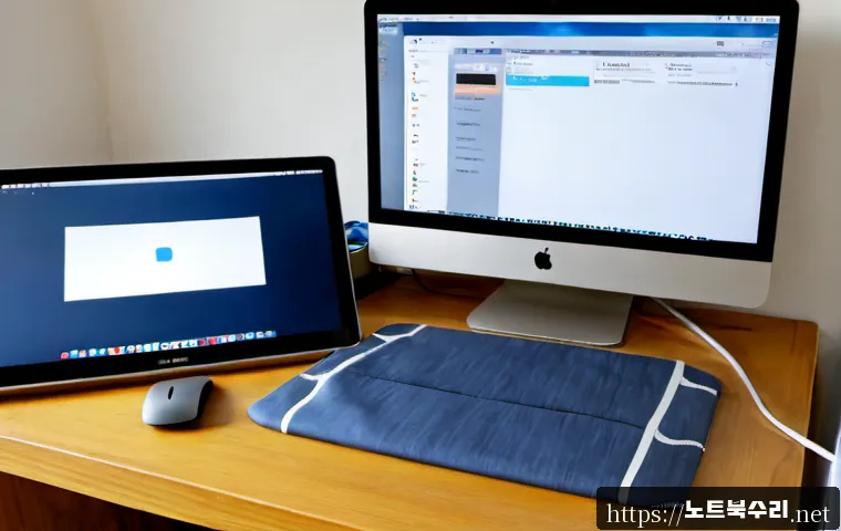 창신동 macosX재설치 포맷  초기화 - Photorealistic remote-support workstation in Changsin-dong, a Mac-style all-in-one computer showing ...