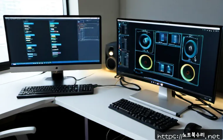 도선동 SESSION3_INITIALIZATION_FAILED - Photorealistic IT support workstation in a compact apartment office near a Seoul riverside district,...