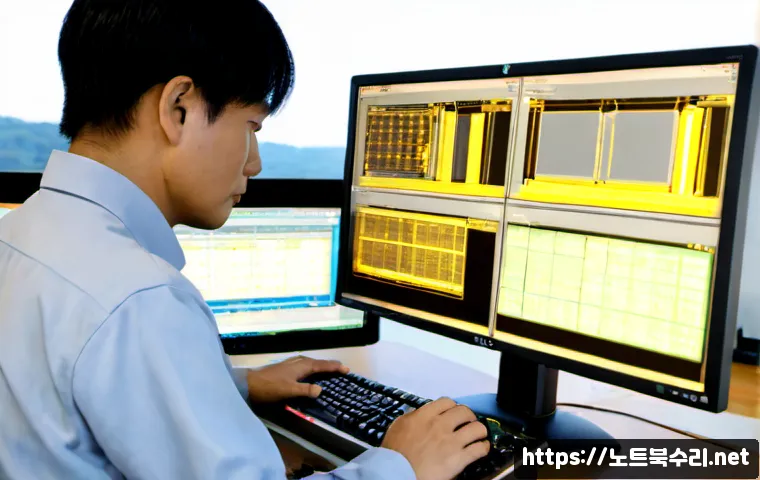 서탄면 STATUS_PROTECTION_ERROR - Photorealistic remote-support workstation in a quiet semi-rural industrial office, technician review...