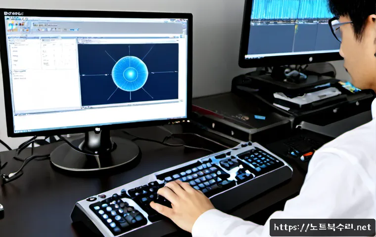 자금동 STATUS_FLOAT_INEXACT_RESULT - Photorealistic remote-support workstation in a quiet residential district, desktop monitor showing a...