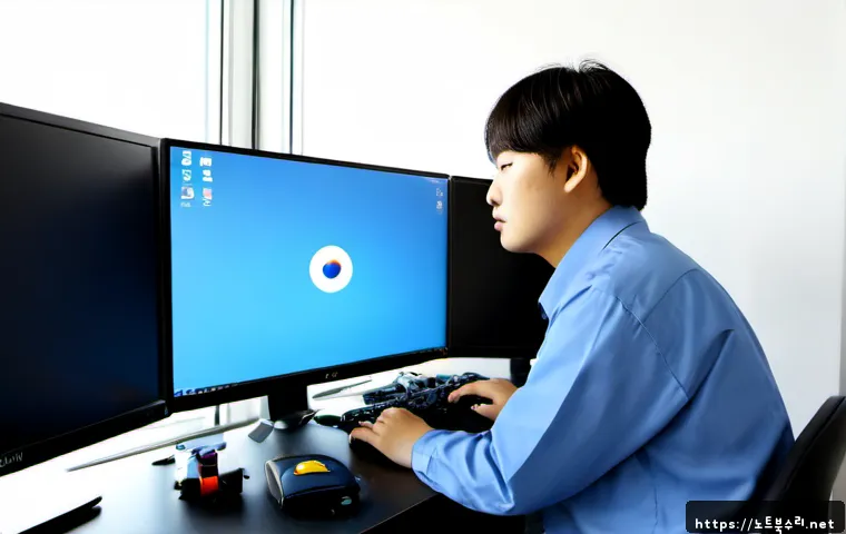 시흥동 컴퓨터 desktop 출장방문수리점 - Photorealistic onsite desktop computer repair in a compact Siheung-dong apartment home office, skill...