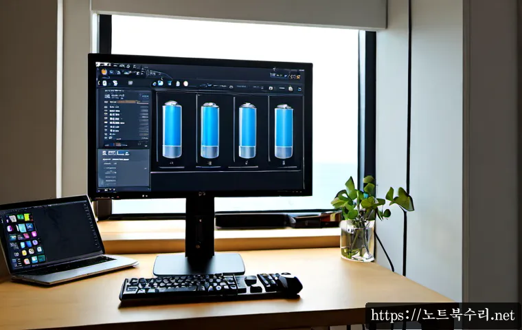 옥련동 HARDWARE_FAILURE - Photorealistic remote-support workstation in a compact Okryeon-dong apartment office, desktop tower ...