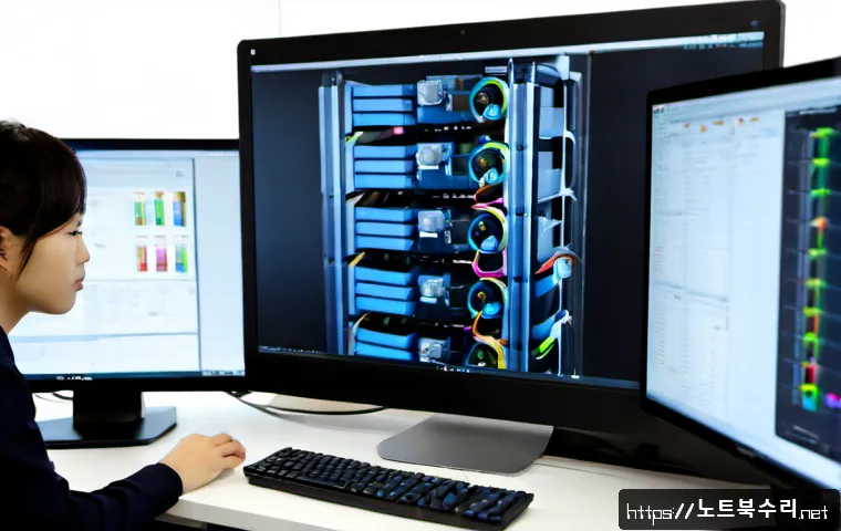죽율동 HARDWARE_MEMORY_FAILURE - Photorealistic IT technician at a clean workstation in a modern Jukyul-dong office, carefully reseat...
