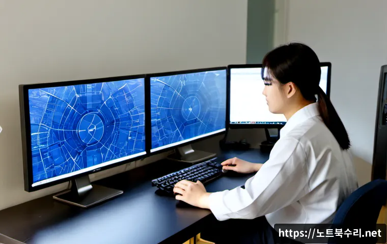 증포동 자동복구 - Photorealistic IT technician restoring a compact desktop workstation in a quiet Jeungpo-dong apartme...