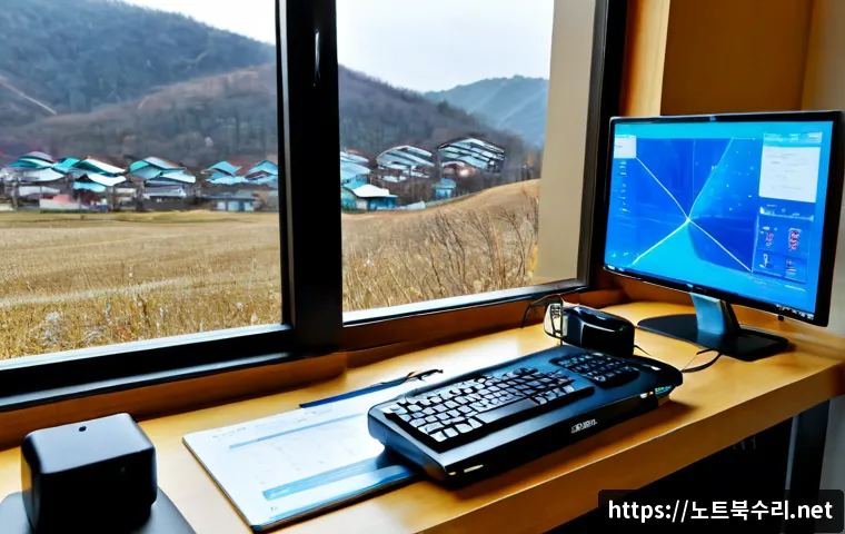 매송면 DRIVER_POWER_STATE_FAILURE - Photorealistic remote IT support workstation in a quiet Maesong-myeon home office, dual monitors sho...