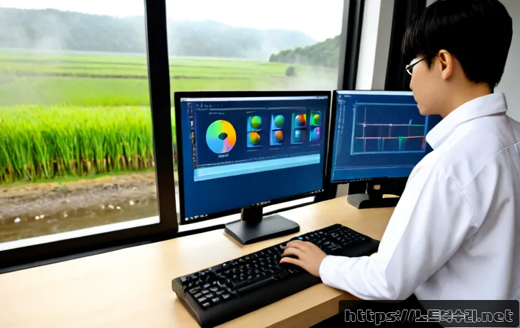 양서면 STATUS_NO_MEMORY - Photorealistic remote-support technician diagnosing a compact desktop workstation beside a large win...