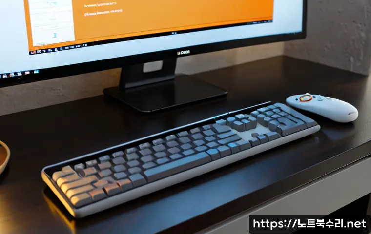 팔판동 f4키 누르라고 할때 - Photorealistic remote-support workstation in a quiet historic neighborhood apartment, close view of ...