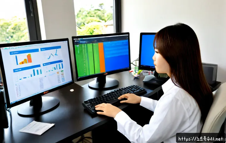상사창동 컴퓨터 desktop 출장방문수리점 - Photorealistic onsite desktop computer repair in a compact apartment workspace, technician diagnosin...